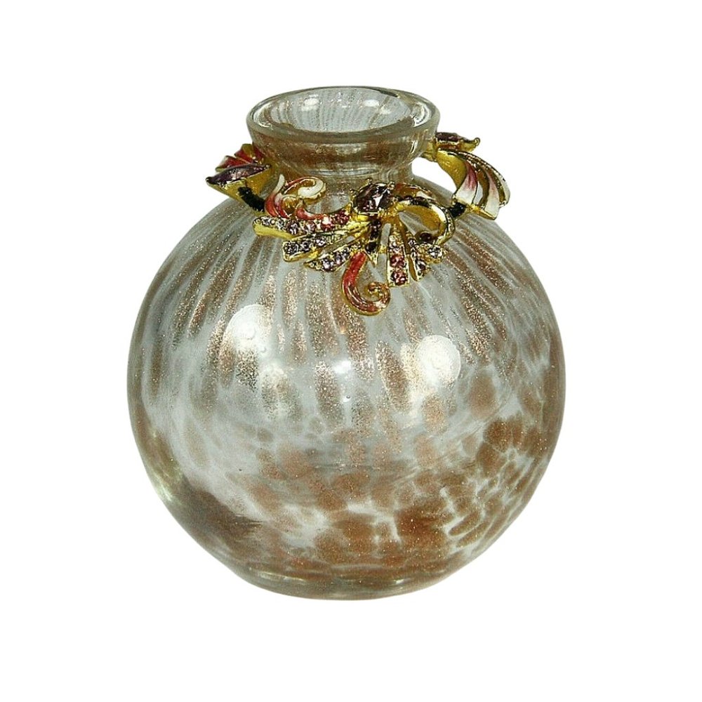 JAY STRONGWATER GREAT GIFTS ESTATE MINI VASE BRONZE GOLD SWAROVSKI NEW